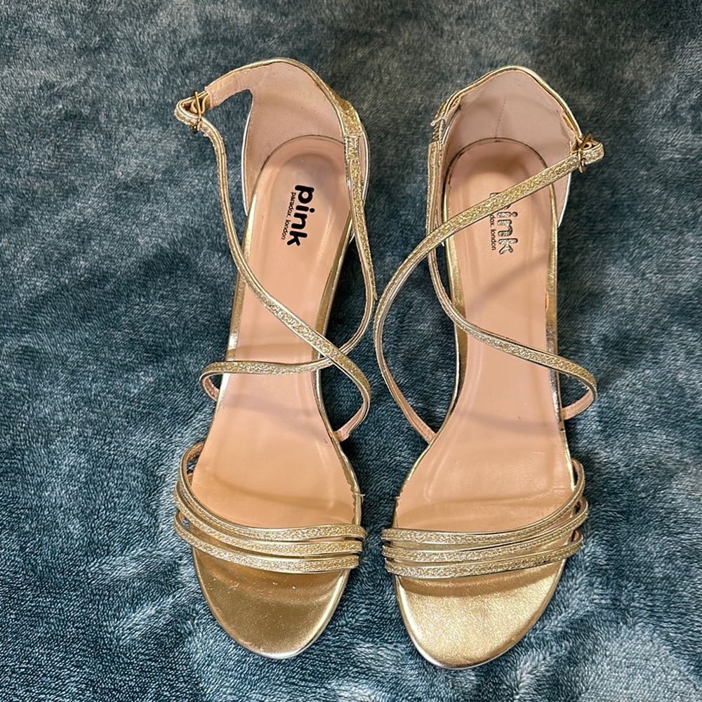 Gold Shimmery Heels